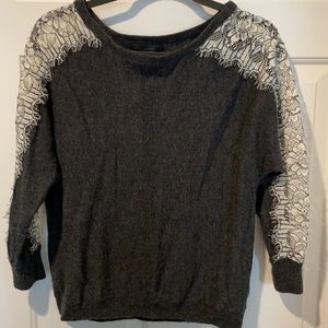 J. Crew bracelet sleeve sweater LACE!